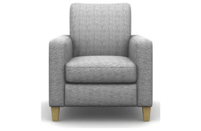 Heart of House Harrison Fabric Chair - Silver
